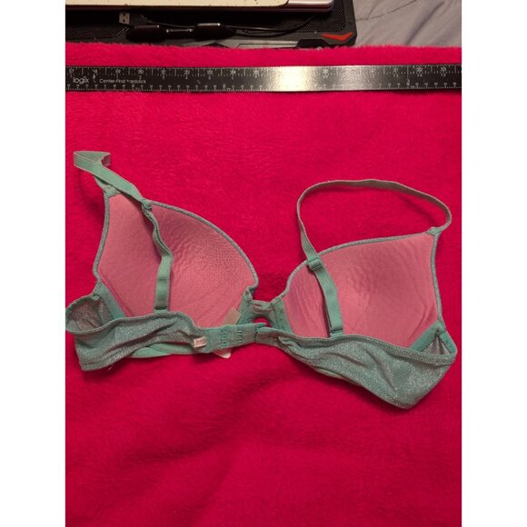 Victoria's Secret PINK Wear Everywhere Push Up Bra 36B Mint Green Shimmer... - Picture 5 of 8